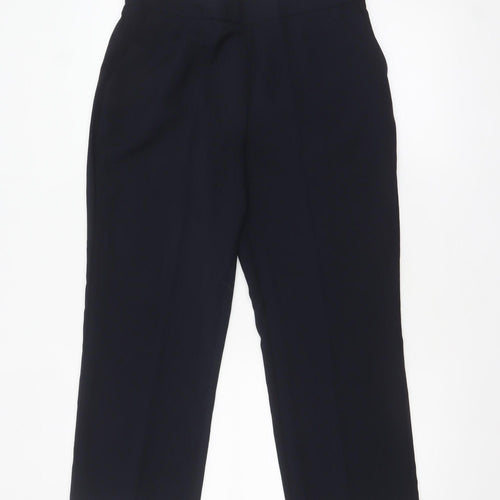 Bonmarché Women’s Black Size 12 Straight Leg Elastic Waist Trousers
