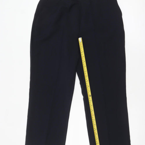 Bonmarché Women’s Black Size 12 Straight Leg Elastic Waist Trousers