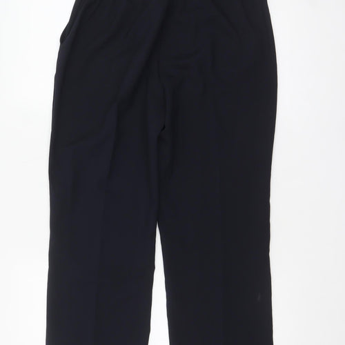 Bonmarché Women’s Black Size 12 Straight Leg Elastic Waist Trousers