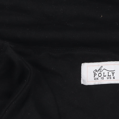 Oh Polly Women’s Black Halter Bodycon Dress Size 10