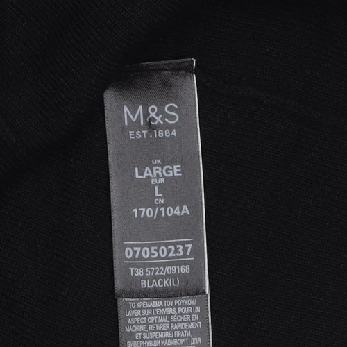 Marks and Spencer Women’s Black Long Sleeve Knit Cardigan L