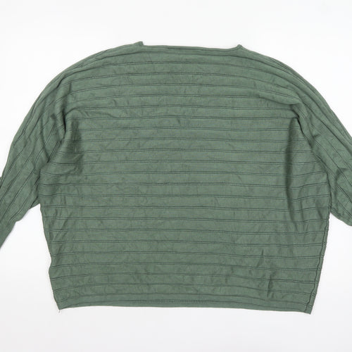 Cyrus Women Green 18 Plus Pullover Knit Jumper
