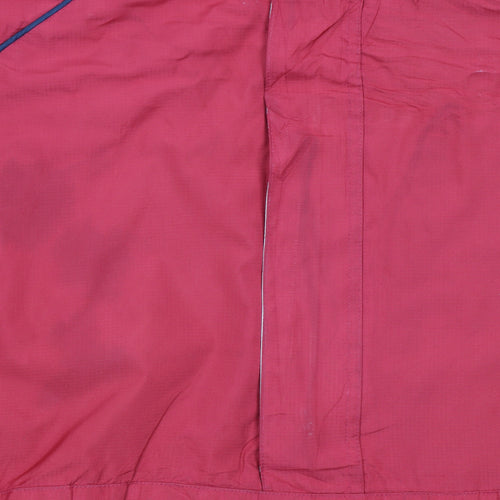 Umbro Men's Red L Windbreaker Jacket Reflective Sportswear