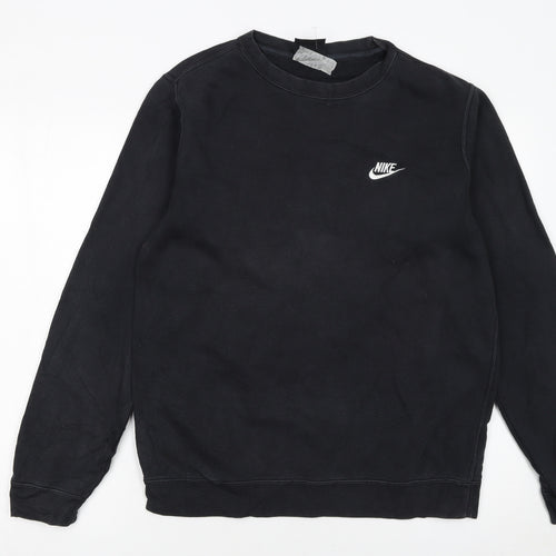 Nike Men's Black Fleece Pullover Sweatshirt M Regular Fit