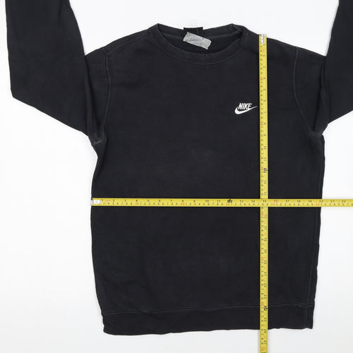 Nike Men's Black Fleece Pullover Sweatshirt M Regular Fit