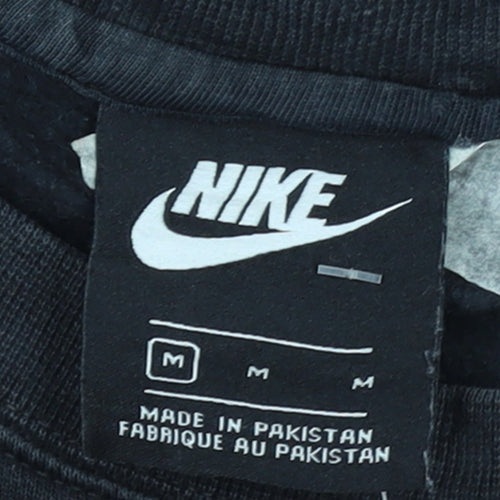 Nike Men's Black Fleece Pullover Sweatshirt M Regular Fit