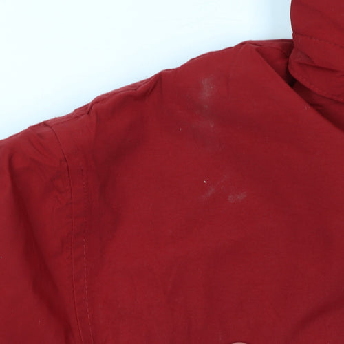 Lands' End Men's Red XL Full Zip Hooded Nylon Jackets