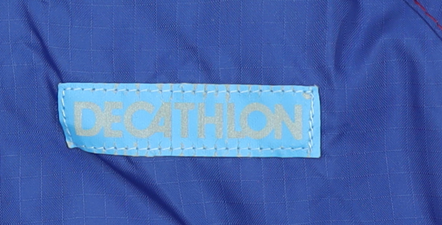 Decathlon Unisex Kids Blue M Windbreaker Lightweight Activewear Jacket