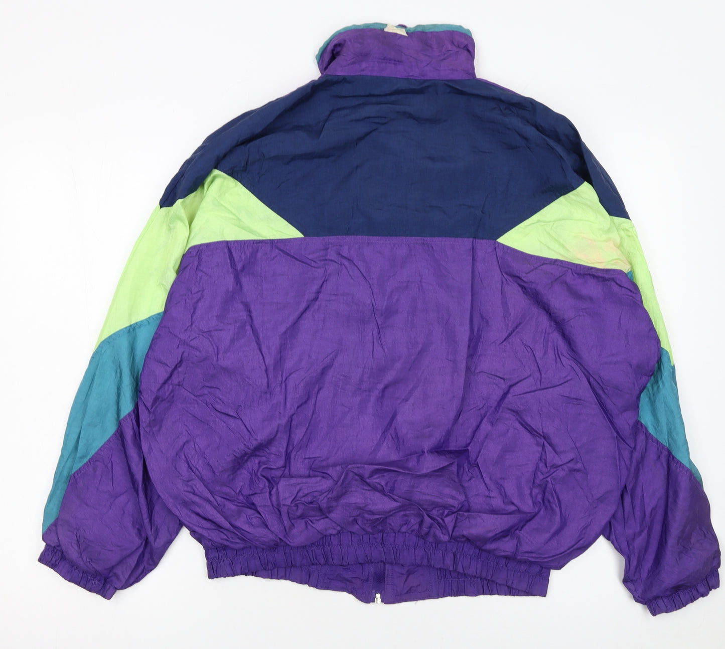 Challenge Women's Multicoloured 90s Polyamide Track Jacket Size 8