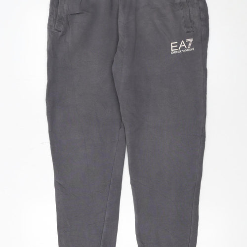 Emporio Armani EA7 Men's Grey Jogger Trousers M Regular Fit