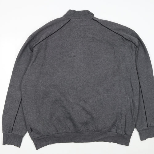 Umbro Men's Grey 2XL 1/4 Zip Pullover Sweatshirt