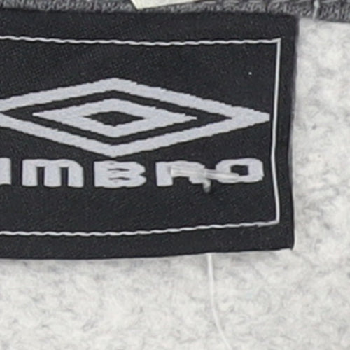 Umbro Men's Grey 2XL 1/4 Zip Pullover Sweatshirt