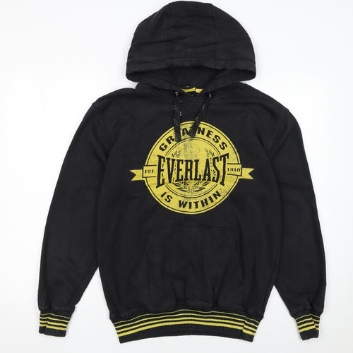 Everlast Men's Black Pullover Hoodie S Graphic Sports Fleece