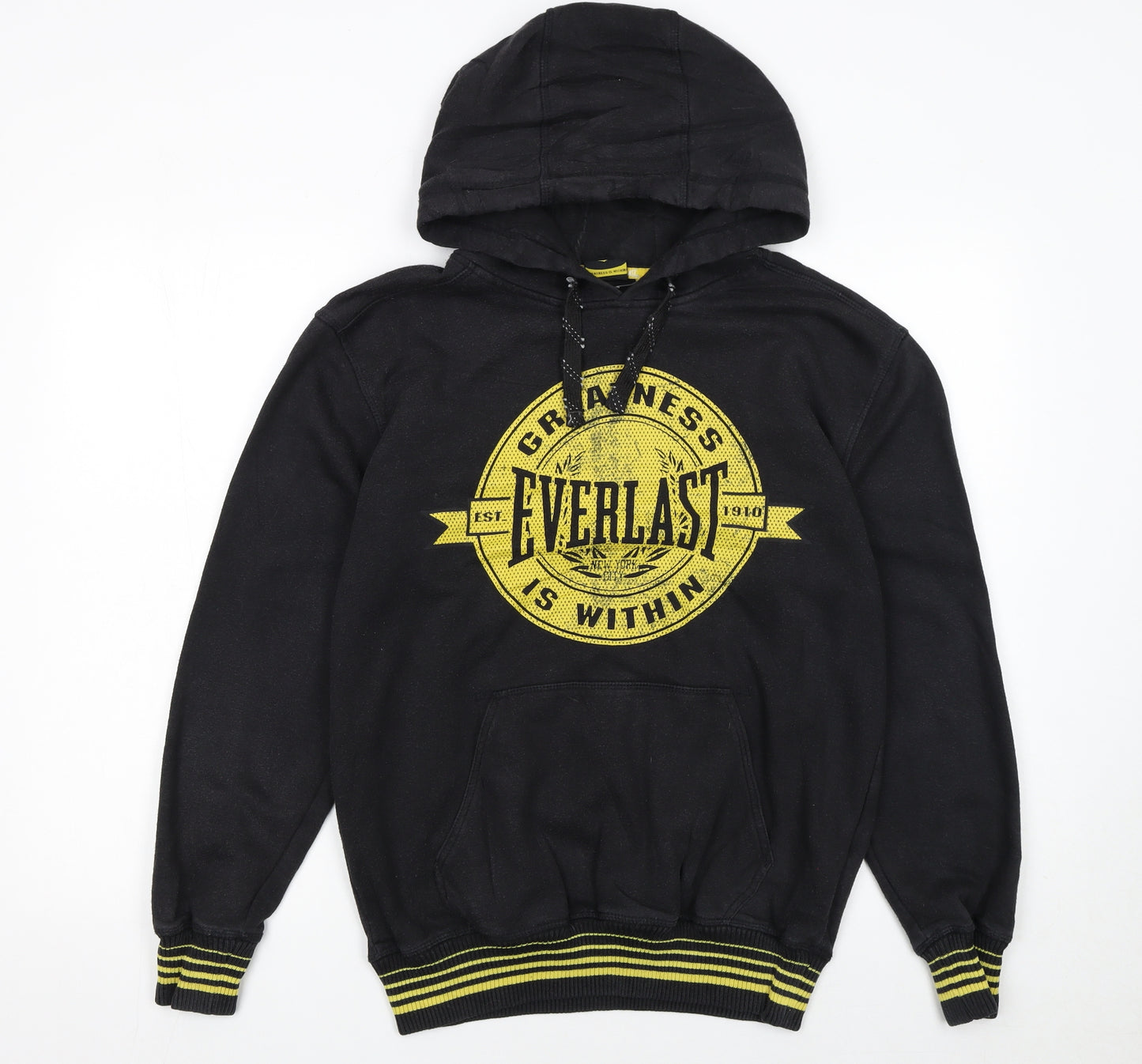 Everlast Men's Black Pullover Hoodie S Graphic Sports Fleece