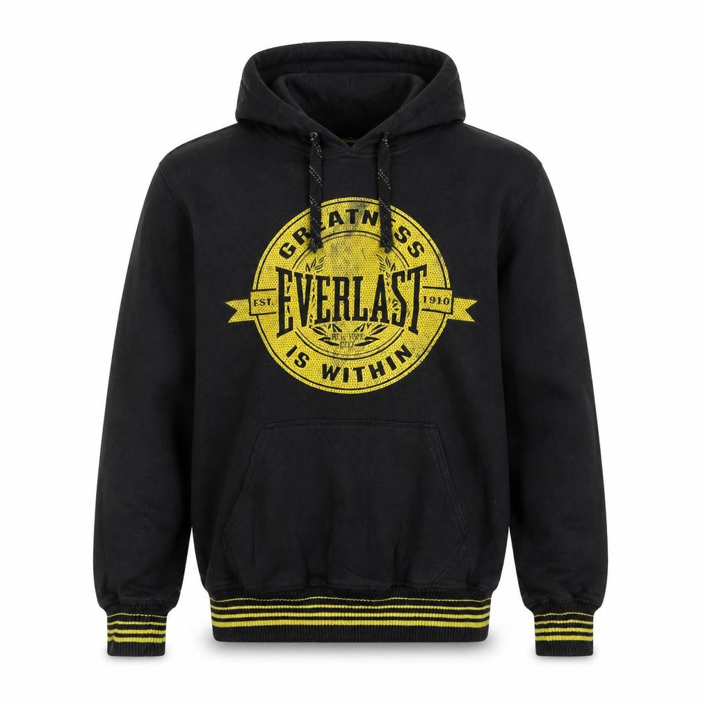 Everlast Men's Black Pullover Hoodie S Graphic Sports Fleece