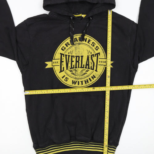 Everlast Men's Black Pullover Hoodie S Graphic Sports Fleece