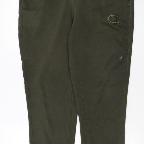 Champion Men's Green Jogger Sweatpants M Regular Fit