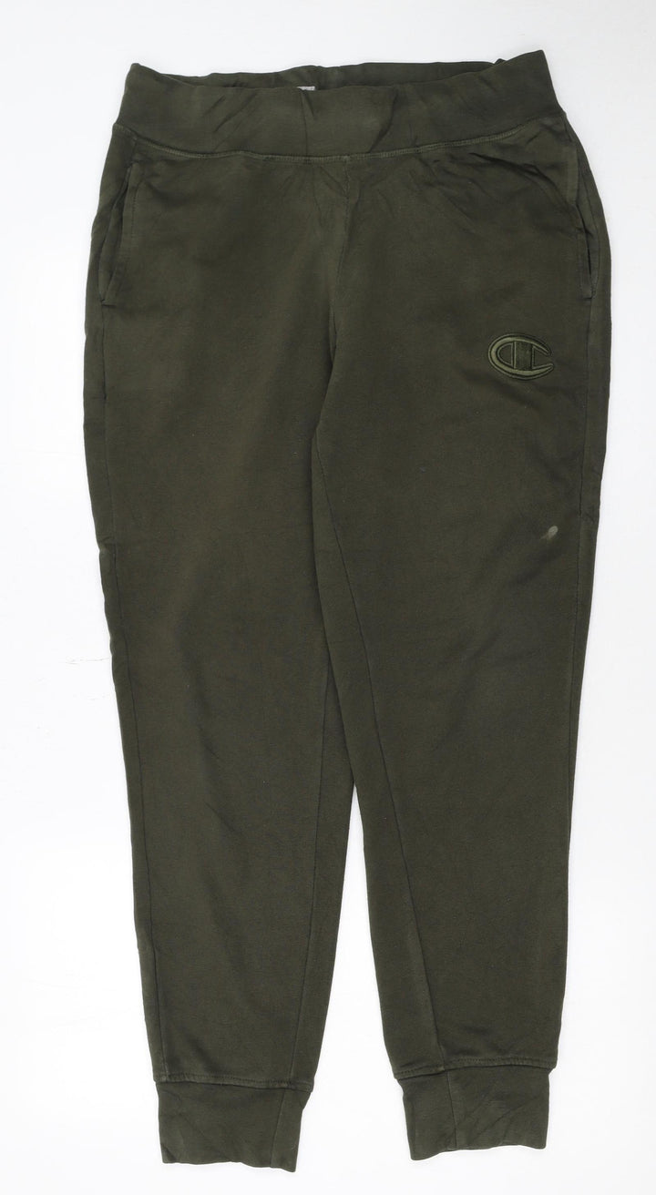 Champion Men's Green Jogger Sweatpants M Regular Fit