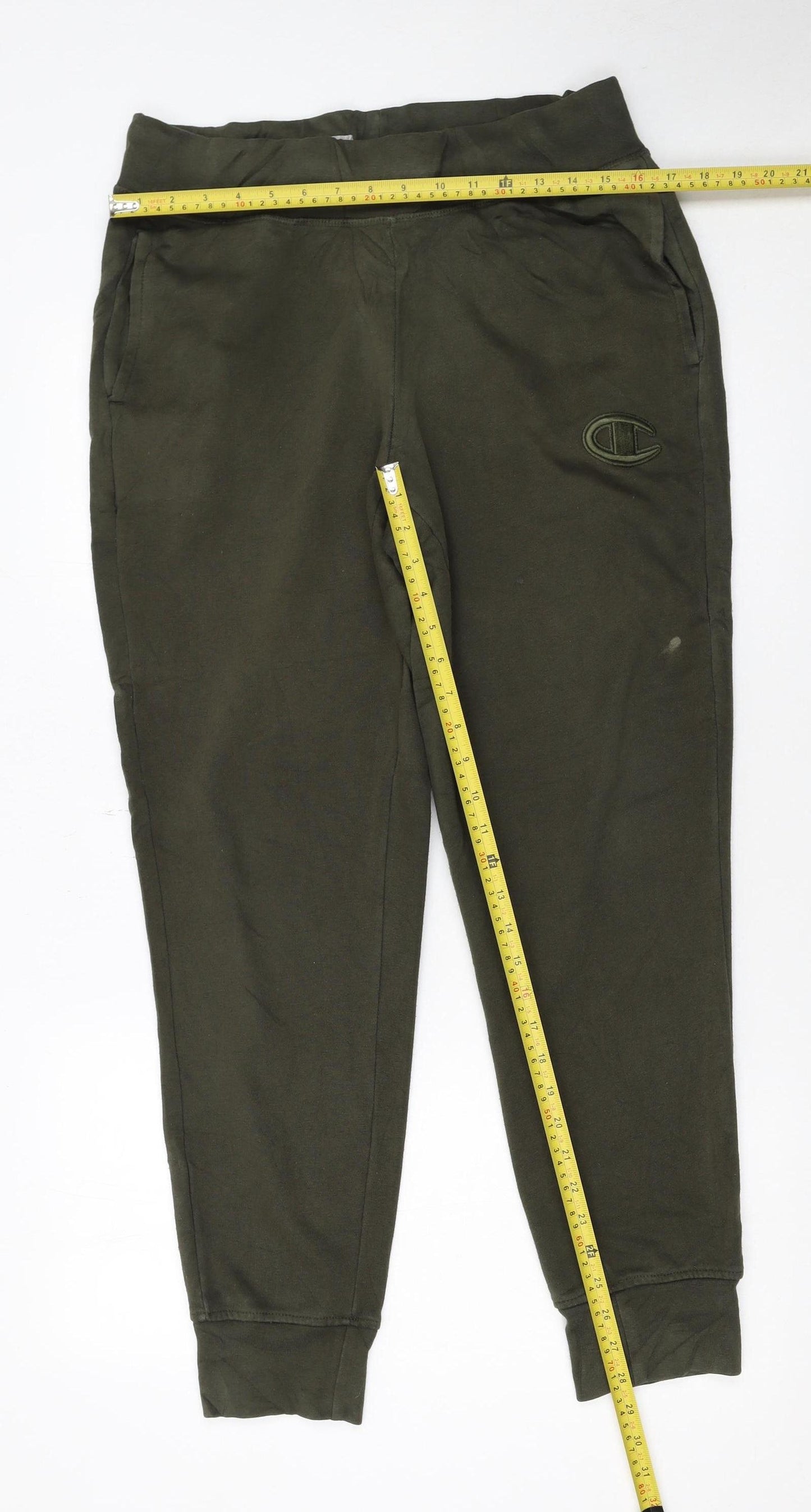 Champion Men's Green Jogger Sweatpants M Regular Fit