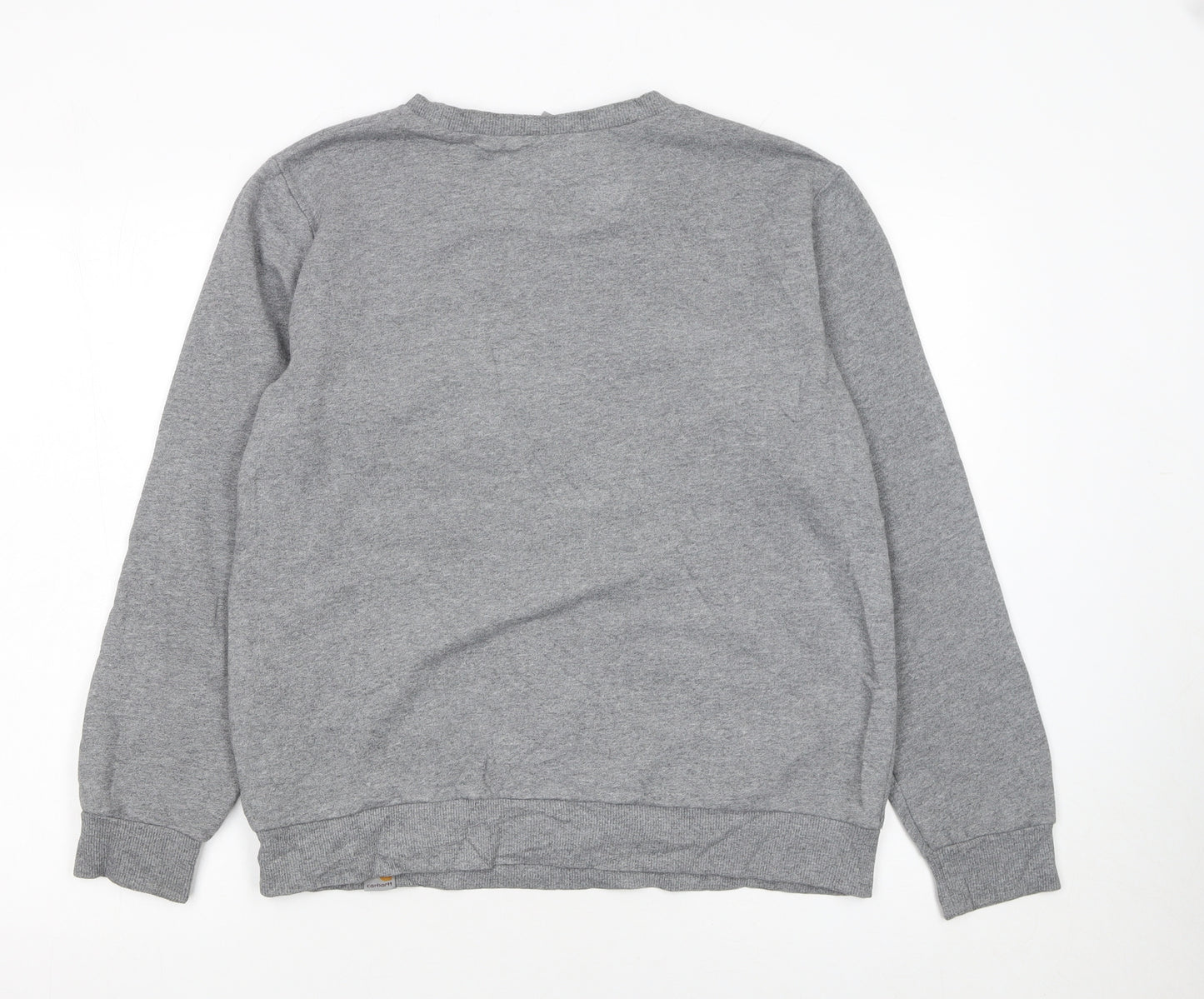 Carhartt Men’s Grey Fair Isle Crew Neck Sweatshirt Size M