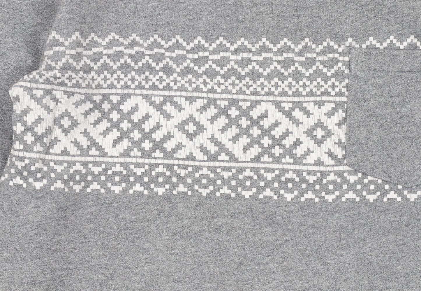 Carhartt Men’s Grey Fair Isle Crew Neck Sweatshirt Size M