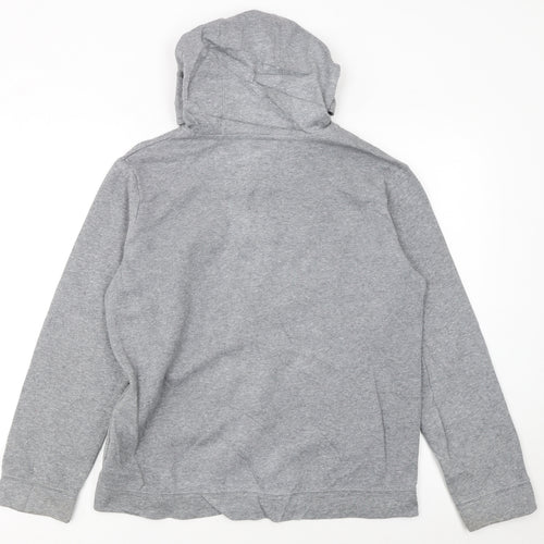 Nike Boys Grey Full Zip Hoodie XL 158-170cm Cotton Blend Casual