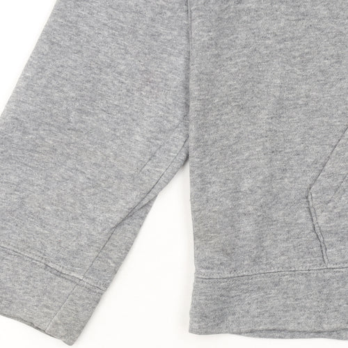 Nike Boys Grey Full Zip Hoodie XL 158-170cm Cotton Blend Casual