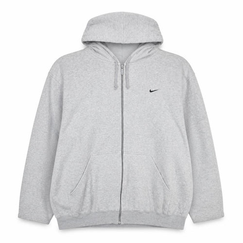 Nike Women Grey Full Zip Hoodie Size 2XL Cotton Blend