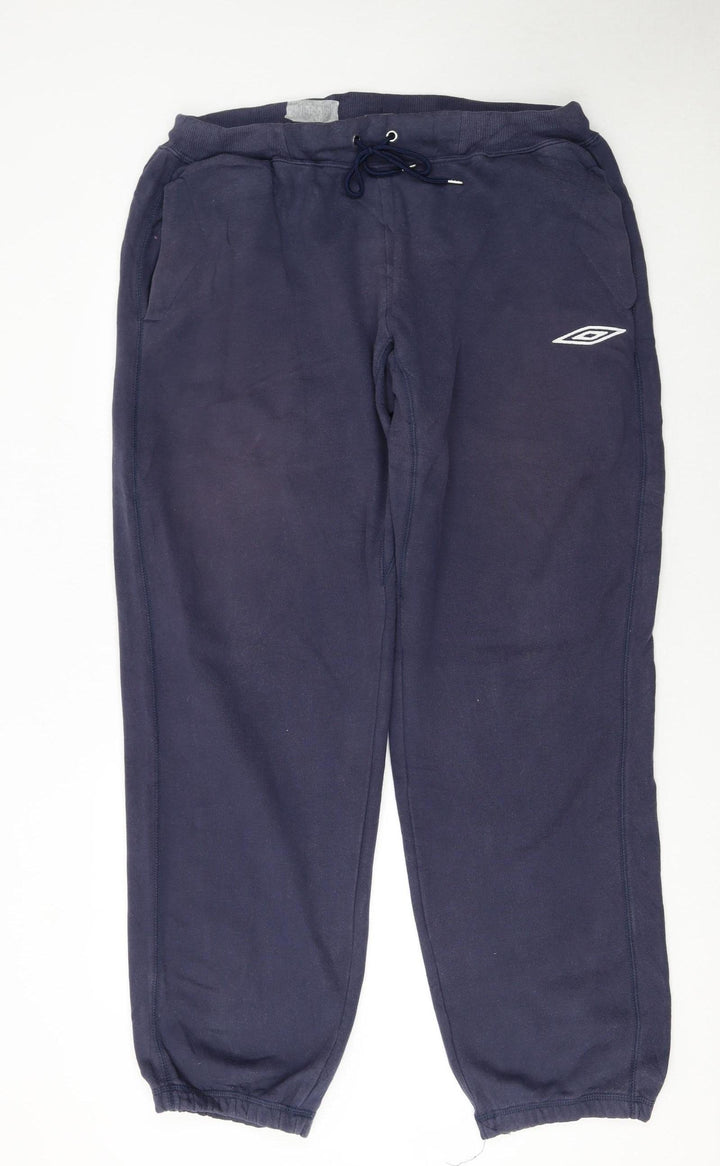 Umbro Men's Blue XL Fleece Sweatpants Joggers
