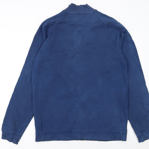 Adidas Men's Blue Track Jacket L Colourblock Full Zip Sportswear