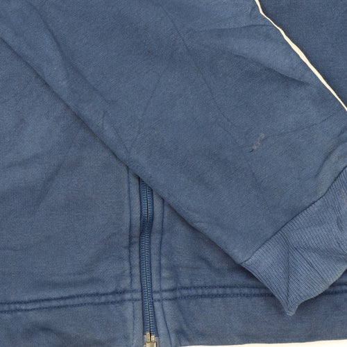 Adidas Men's Blue Track Jacket L Colourblock Full Zip Sportswear