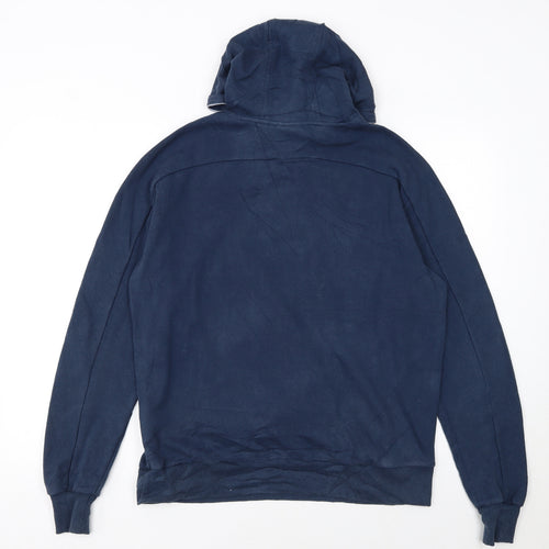 Ellesse Men's Blue Pullover Hoodie M Logo Graphic Sportswear