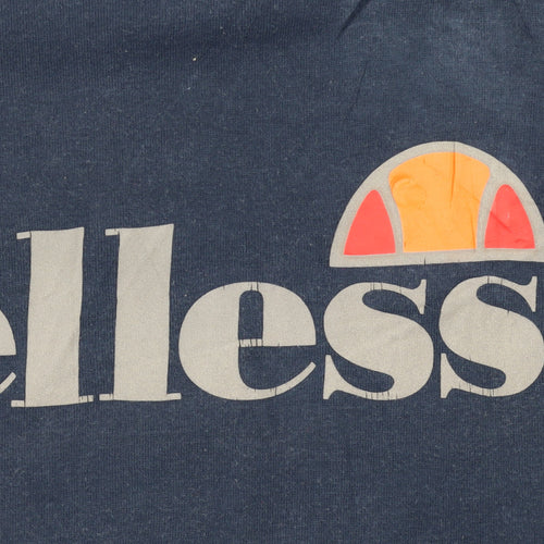 Ellesse Men's Blue Pullover Hoodie M Logo Graphic Sportswear