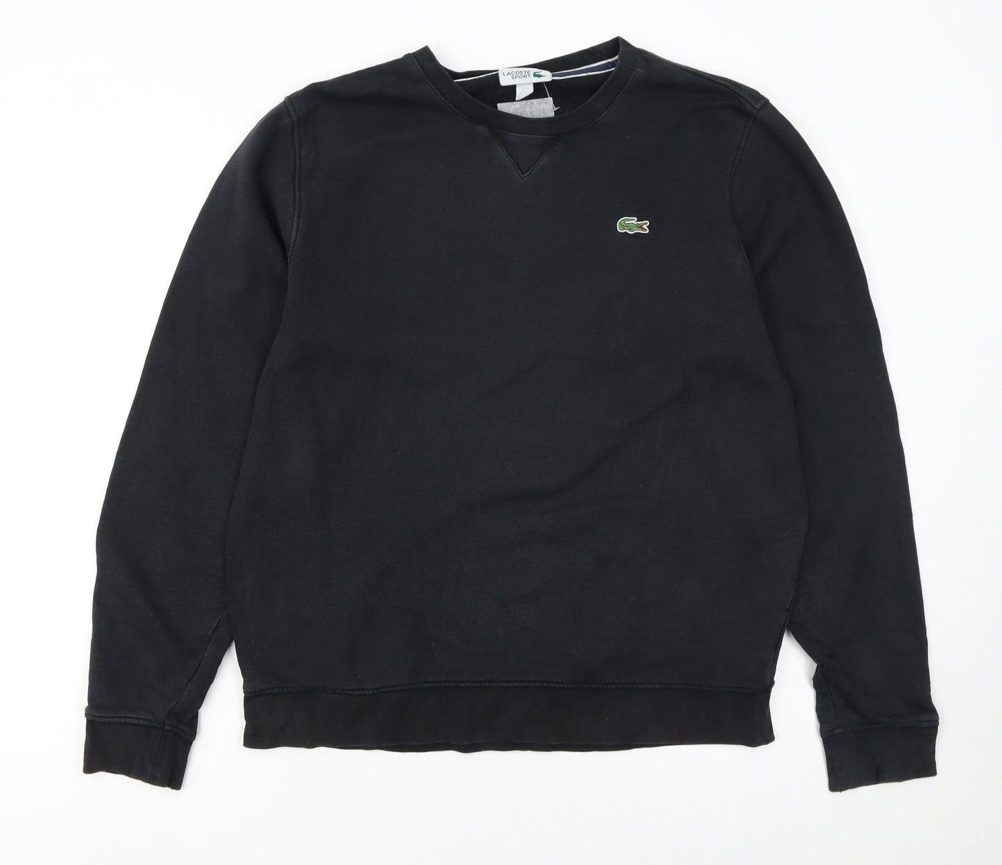 Lacoste Sport Men's Black Long Sleeve Crew Neck Sweatshirt L