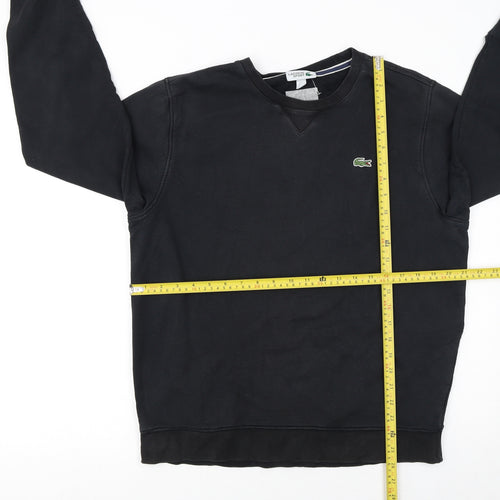Lacoste Sport Men's Black Long Sleeve Crew Neck Sweatshirt L