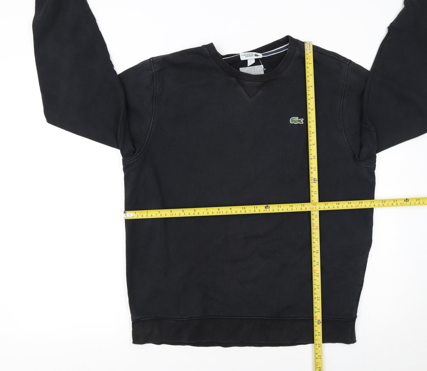 Lacoste Sport Men's Black Long Sleeve Crew Neck Sweatshirt L