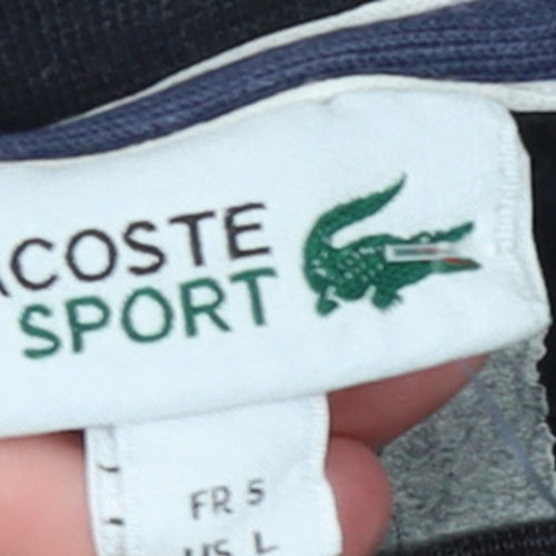 Lacoste Sport Men's Black Long Sleeve Crew Neck Sweatshirt L