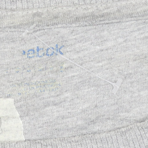 Reebok Mens Grey Pullover Crew Neck Sweatshirt Size M