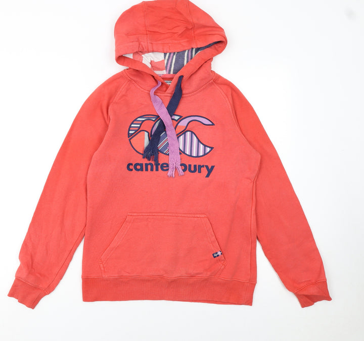 Canterbury Women's Red Hoodie Size 8 Pullover Logo Uglies Collection