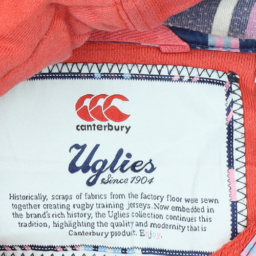 Canterbury Women's Red Hoodie Size 8 Pullover Logo Uglies Collection