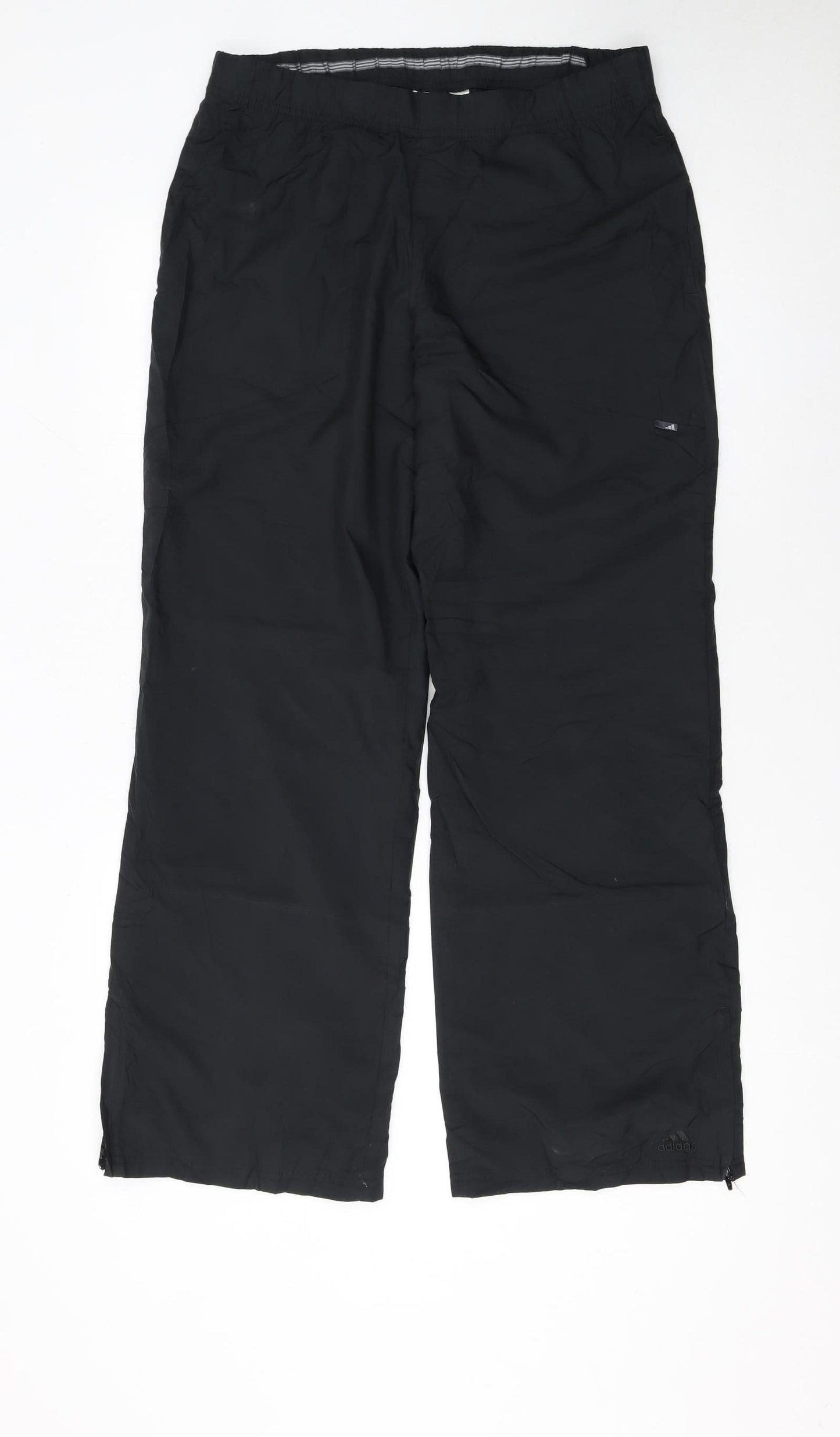 adidas Womens Black Size 12 Walking Trousers Lightweight Activewear