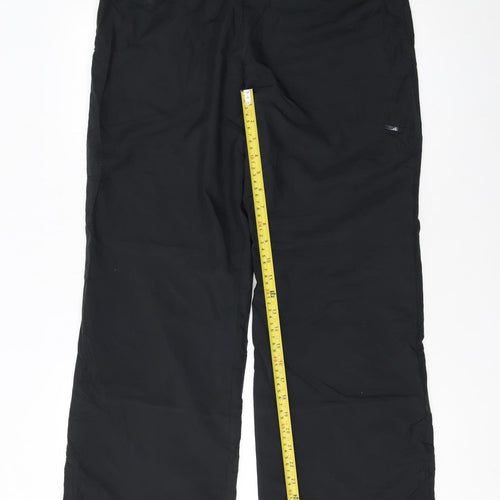 adidas Womens Black Size 12 Walking Trousers Lightweight Activewear