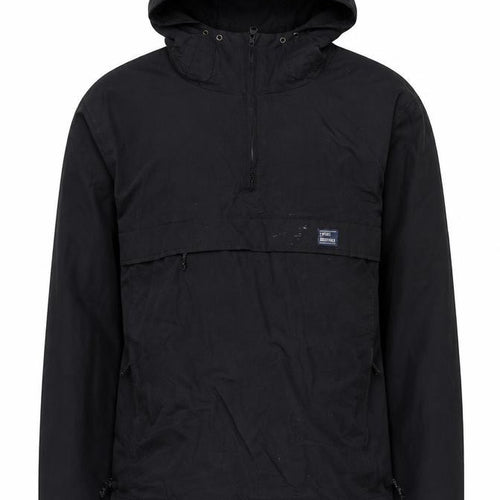 Vintage Industries Mens Black Anorak Jacket M Hooded Nylon