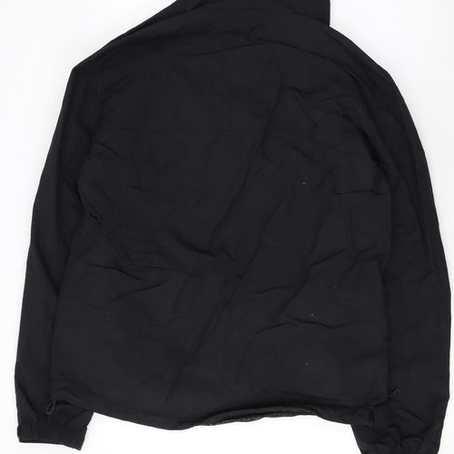 Vintage Industries Mens Black Anorak Jacket M Hooded Nylon