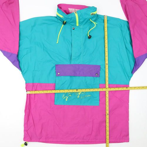 Jeantex Women's Multicoloured 80s Windbreaker Jacket Size 22