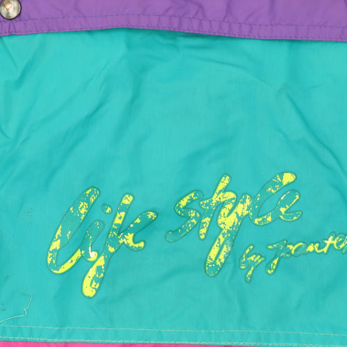Jeantex Women's Multicoloured 80s Windbreaker Jacket Size 22