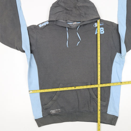 Kappa Men's Grey 2XL Pullover Hoodie Sports Logo Sweatshirt