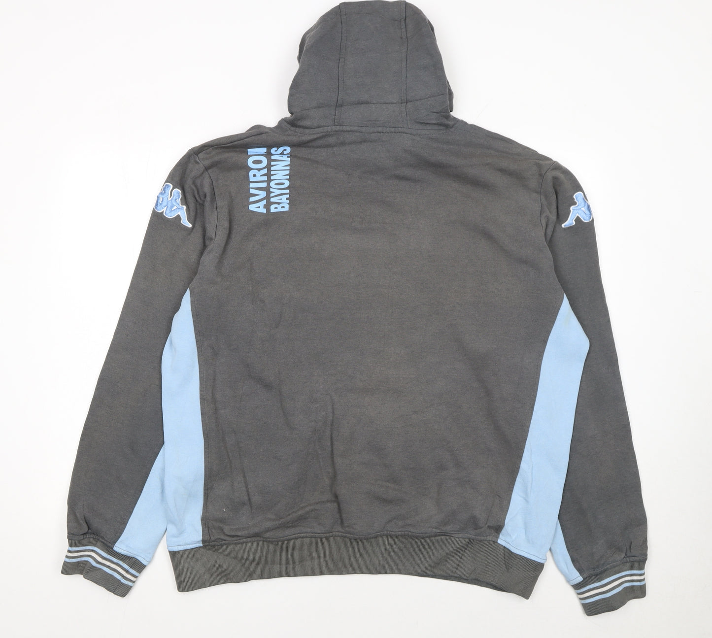 Kappa Men's Grey 2XL Pullover Hoodie Sports Logo Sweatshirt