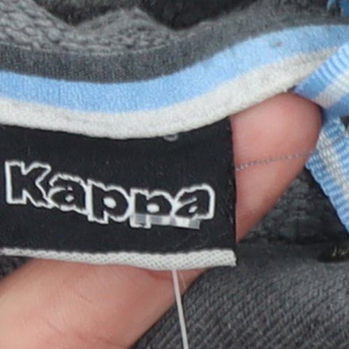 Kappa Men's Grey 2XL Pullover Hoodie Sports Logo Sweatshirt