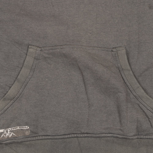 Kappa Men's Grey 2XL Pullover Hoodie Sports Logo Sweatshirt